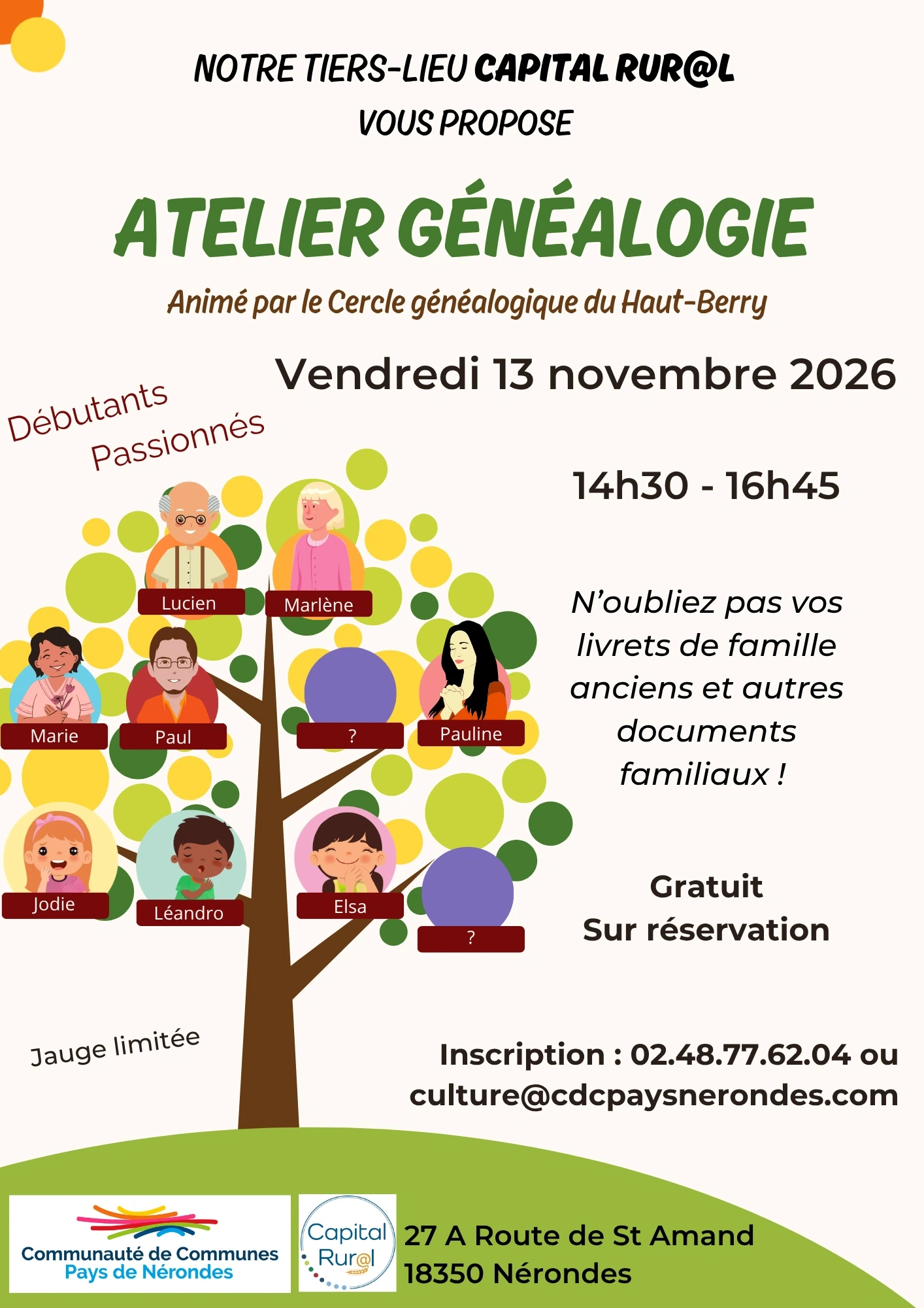 Atelier généalogie