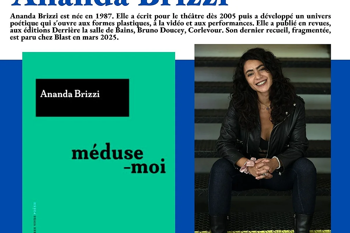 RENCONTRE LITTÉRAIRE AVEC ANANDA BRIZZI