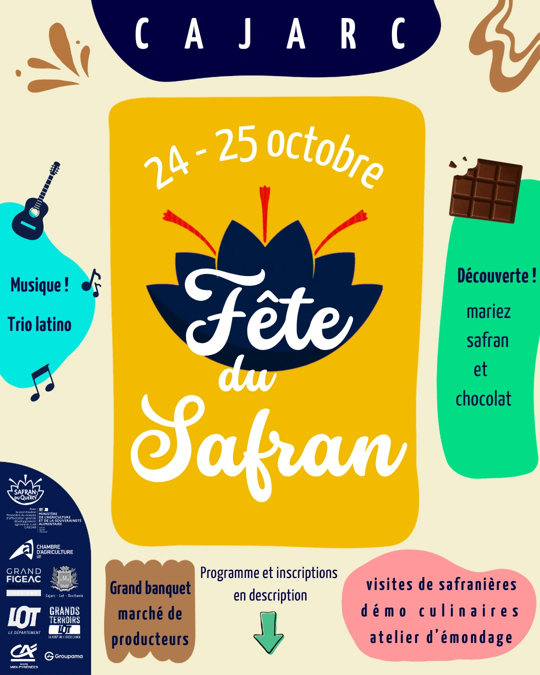 Fête du Safran du Quercy à Cajarc