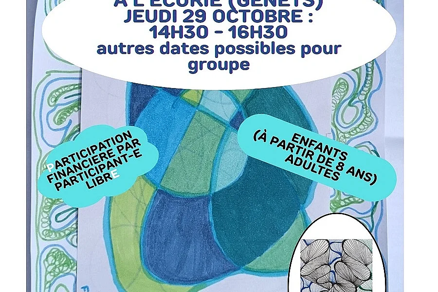 Atelier détente créative "griffonnage - dessin méditatif"