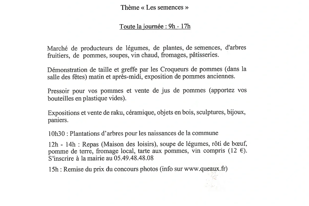 FÊTE DE L'ARBRE