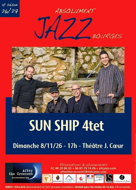 Concert Absolument Jazz : Sun Ship 4TET
