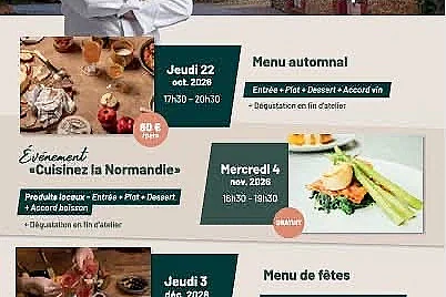 Atelier "Cuisine et Terroir", menu automnal