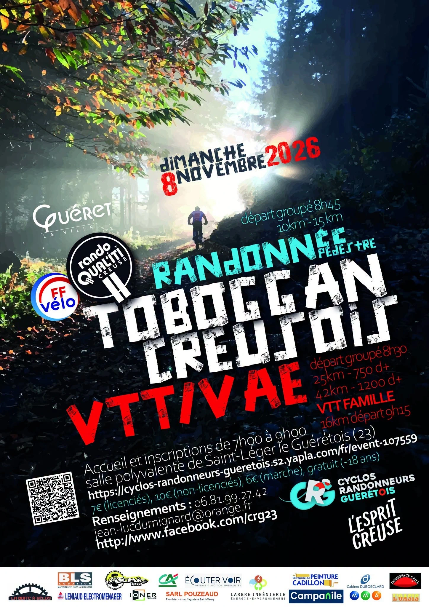 Le Toboggan Creusois : VTT et Randonnée pédestre