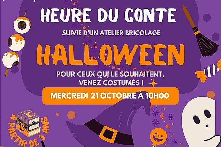 Heure du conte et atelier spécial Halloween