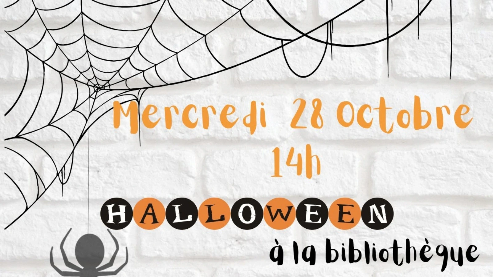 Bibliothèque : lectures et atelier créatif Halloween