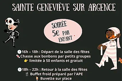 Halloween à Sainte-Geneviève-sur-Argence