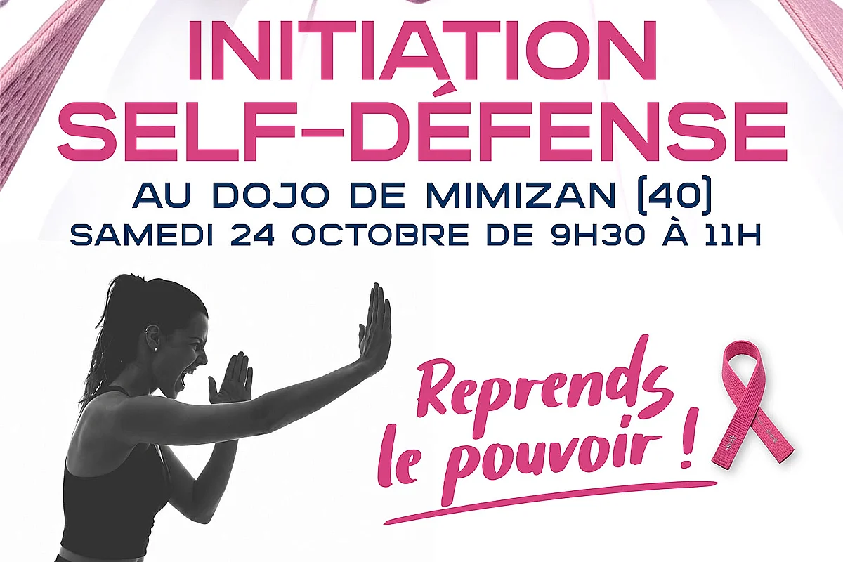 Initiation à la self-défense pour les femmes, le samedi 24 octobre, dans le cadre d'Octobre Rose