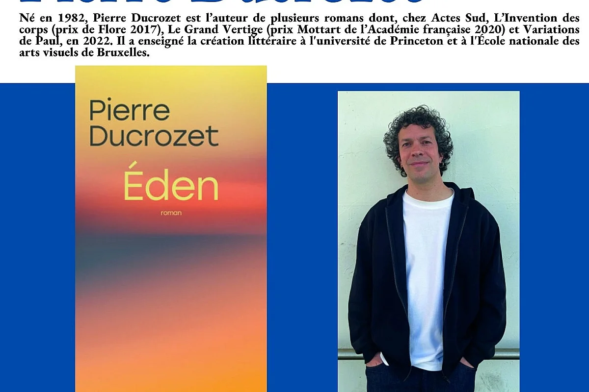 RENCONTRE LITTÉRAIRE AVEC PIERRE DUCROZET