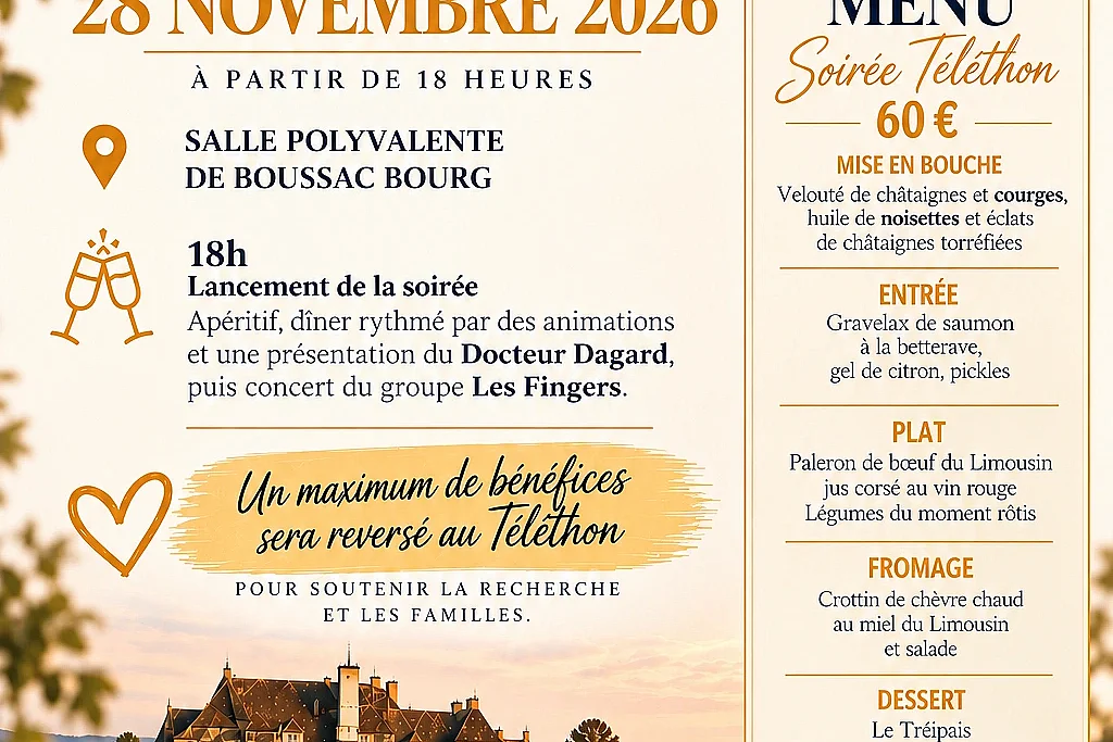 Soirée téléthon
