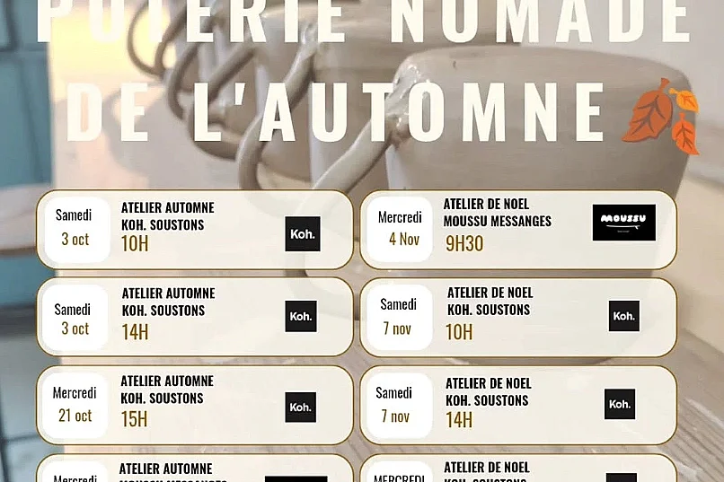 Atelier poterie au moussu