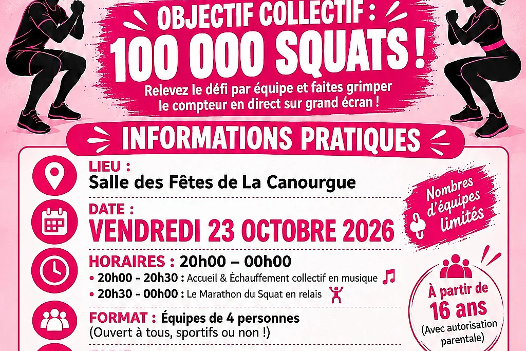 LE MARATHON DU SQUAT ROSE