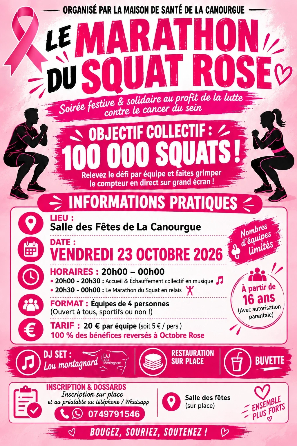 LE MARATHON DU SQUAT ROSE