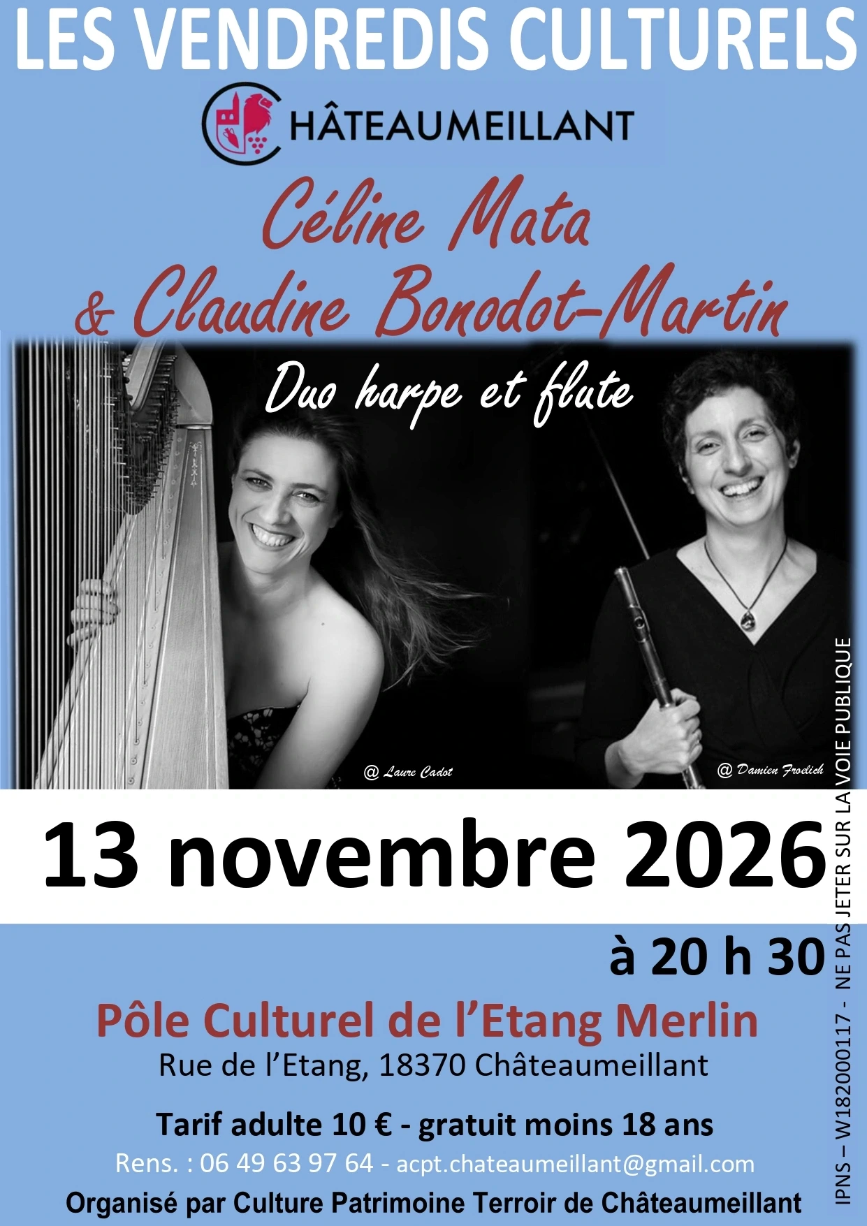 Vendredi culturels :Concert Duo harpe et flûte