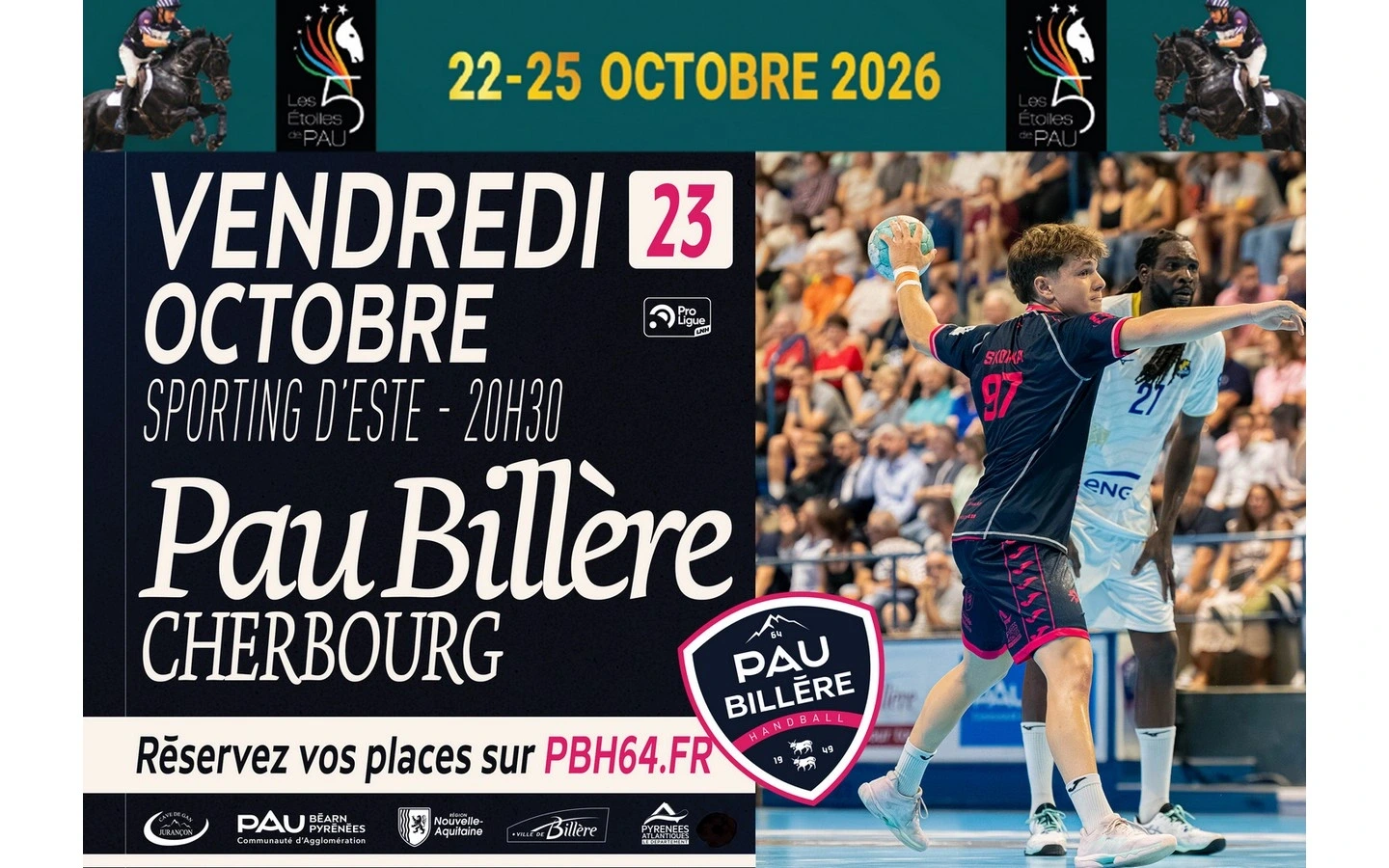 Handball Proligue - Pau Billère Handball 64 Vs Cherbourg