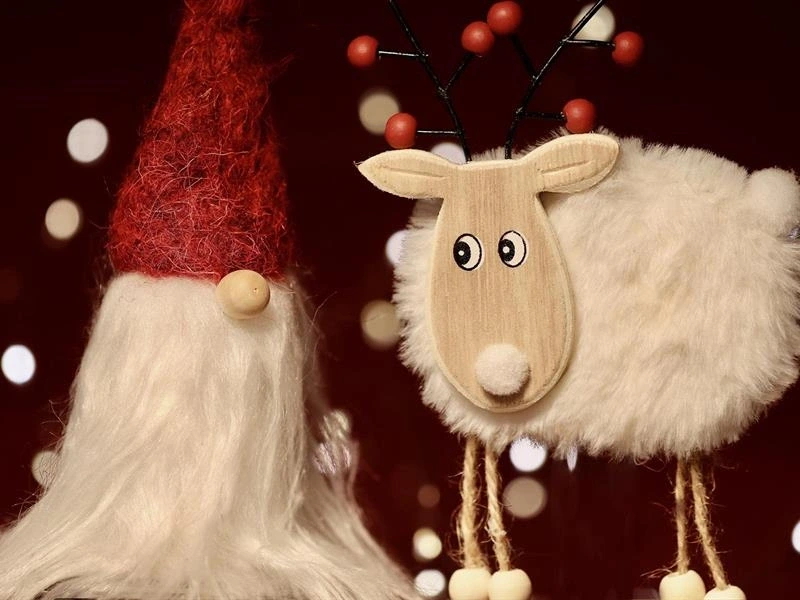 Confection d'un renne du père Noël