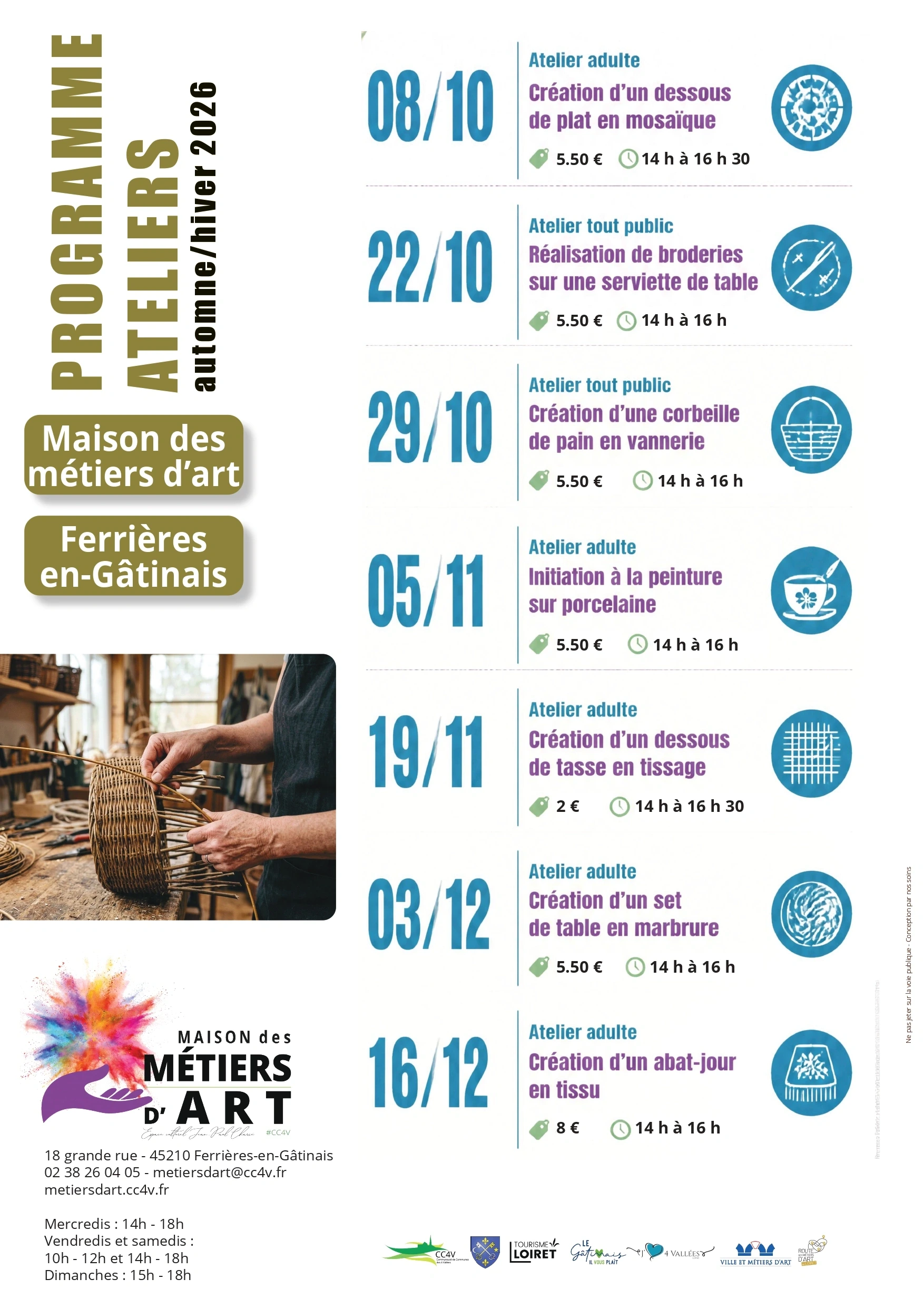 Atelier création objet en marbrure