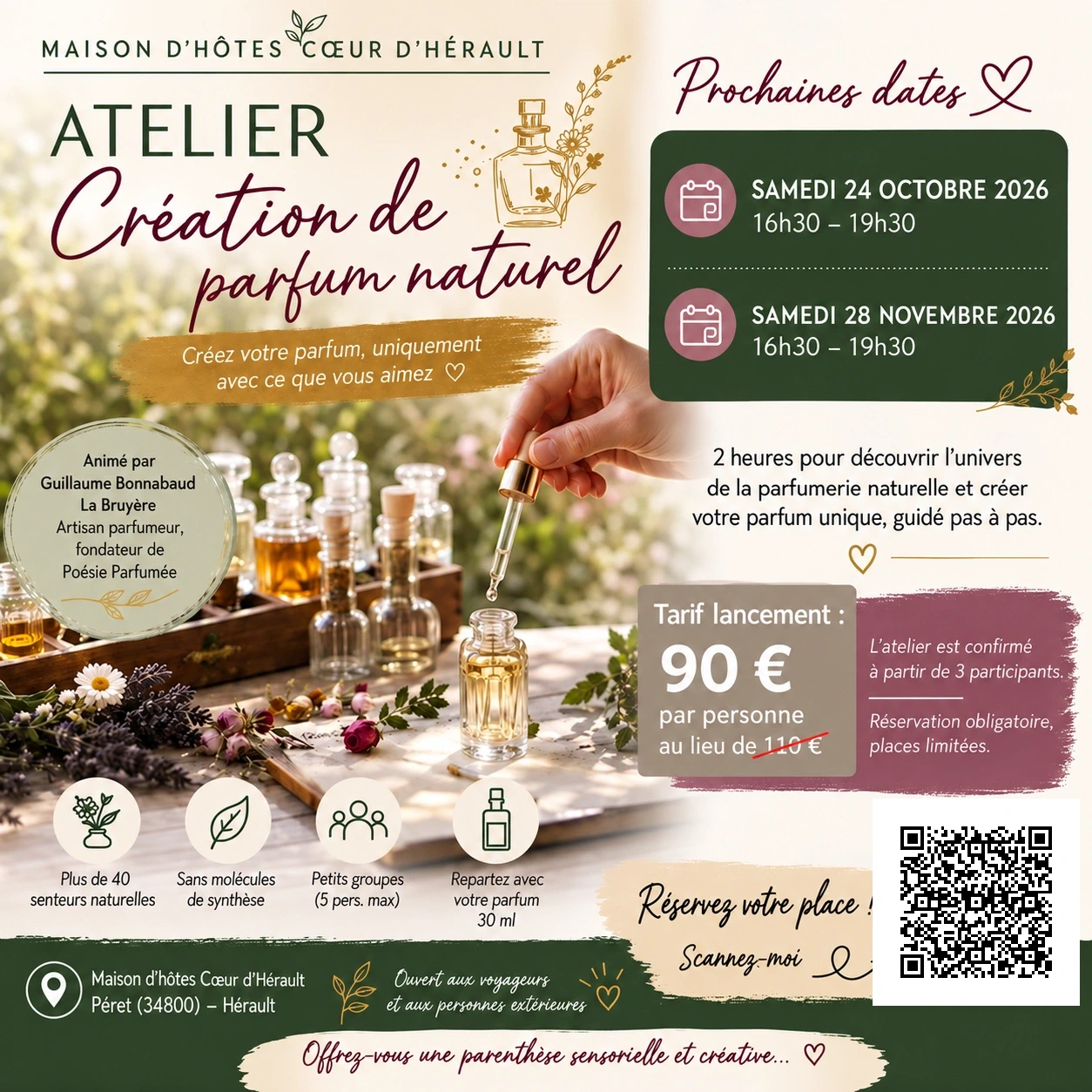 ATELIER CRÉATION DE PARFUM NATUREL