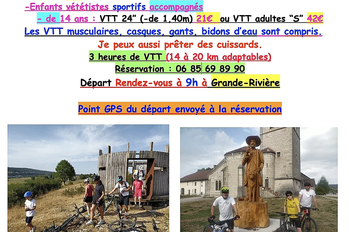 Rando VTT : le Grandvaux, le lac de l'Abbaye et les pâturages.
