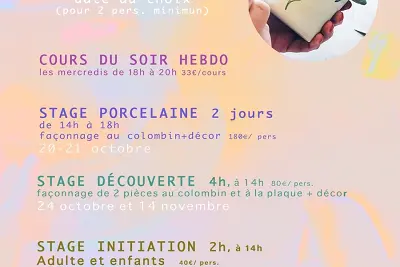 Stage découverte céramique