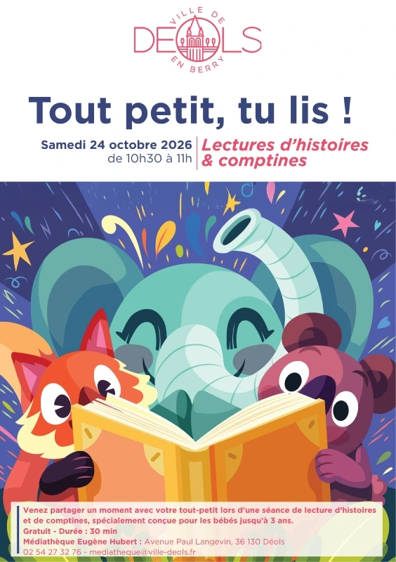 Tout petit tu lis