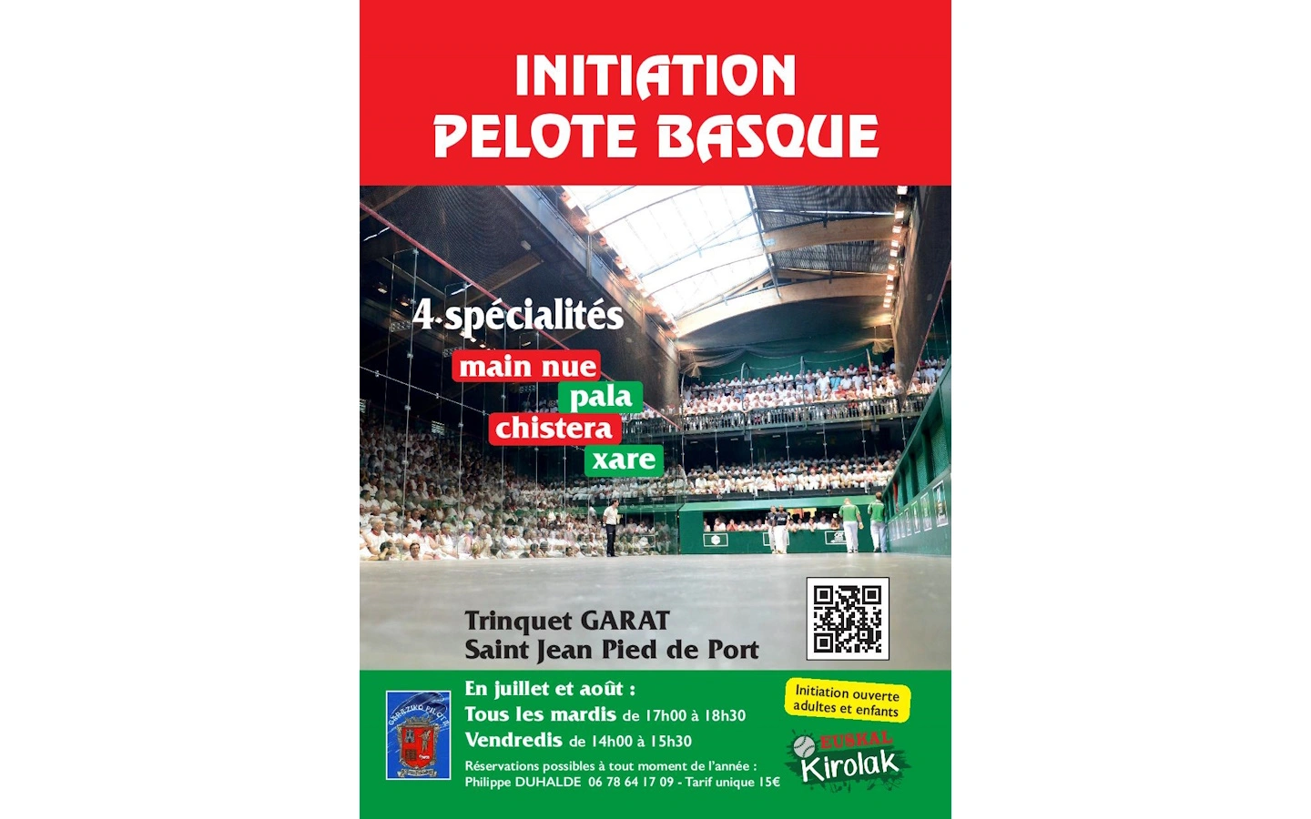 Initiation à la pelote basque