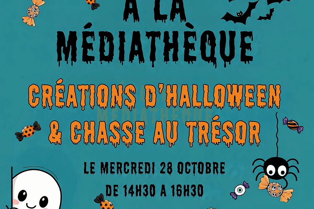 Créations d'hallowen et chasse au trésor - Hallowen à la médiathèque