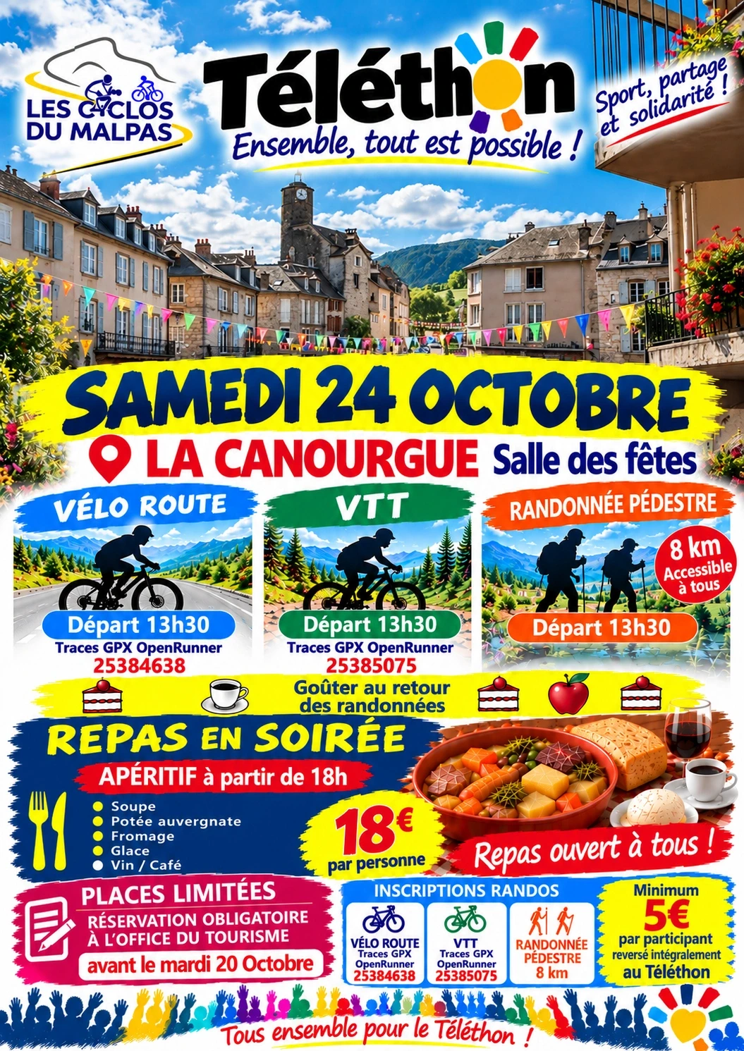 RANDO DU TELETHON - LES CYCLOS DU MALPAS