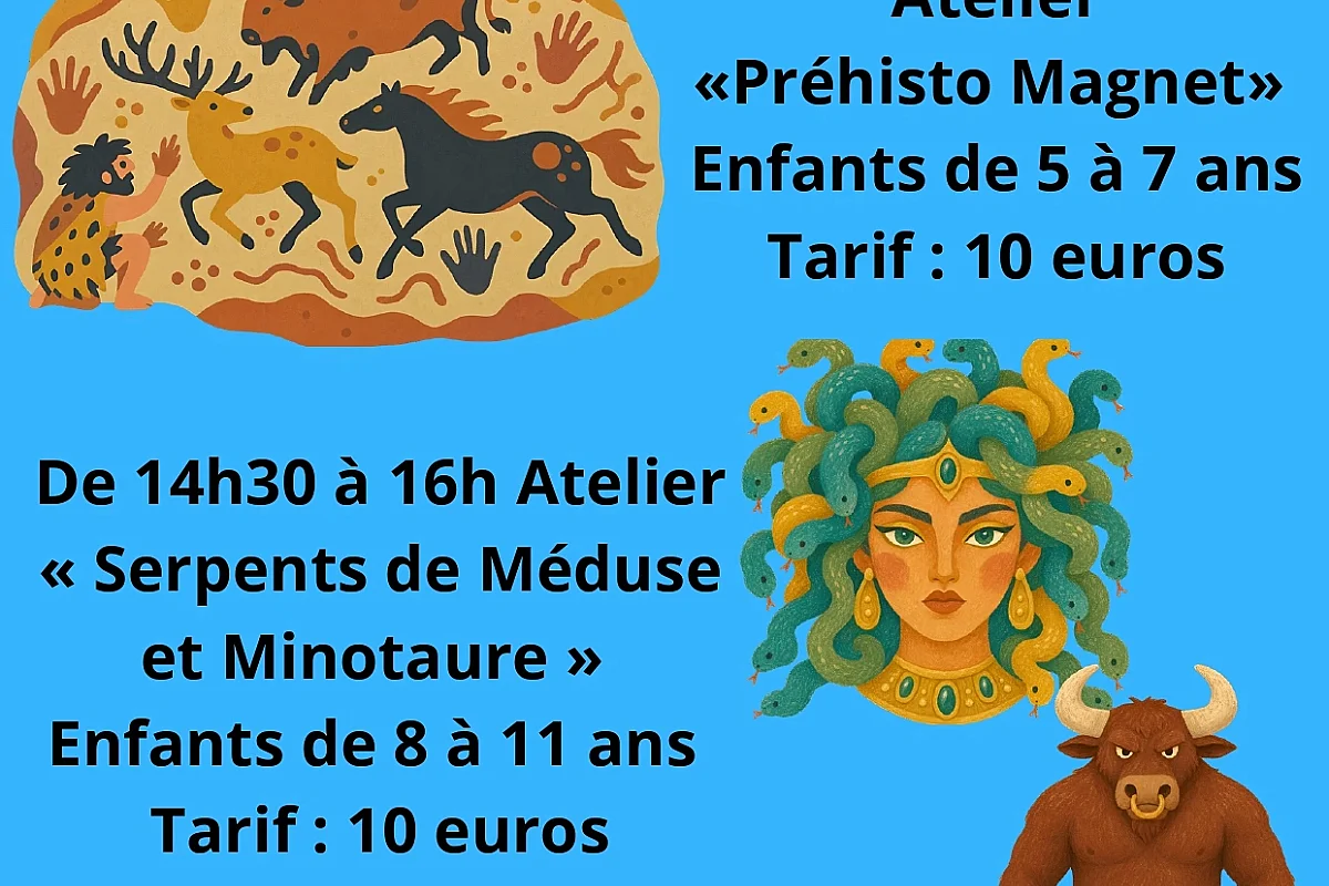 Ateliers créatifs "Prehisto Magnet"