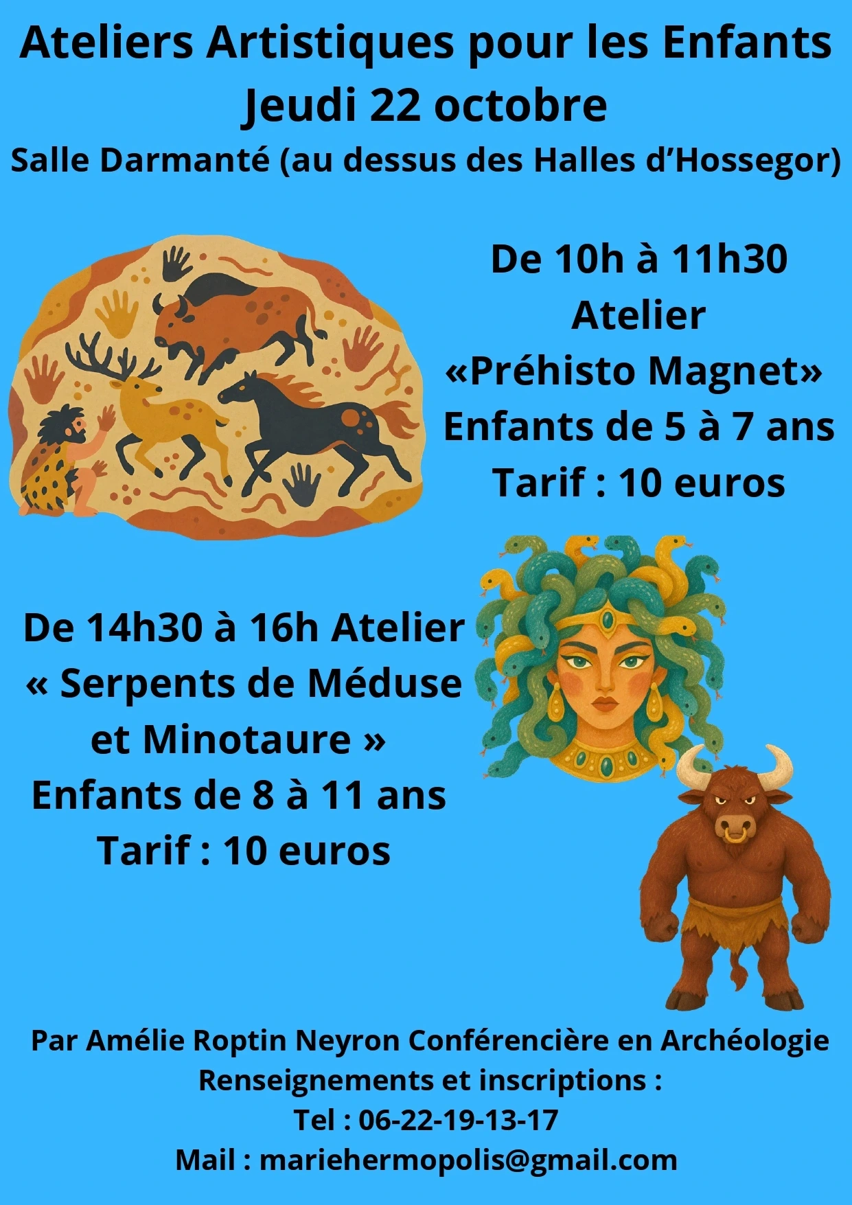 Ateliers créatifs "Prehisto Magnet"
