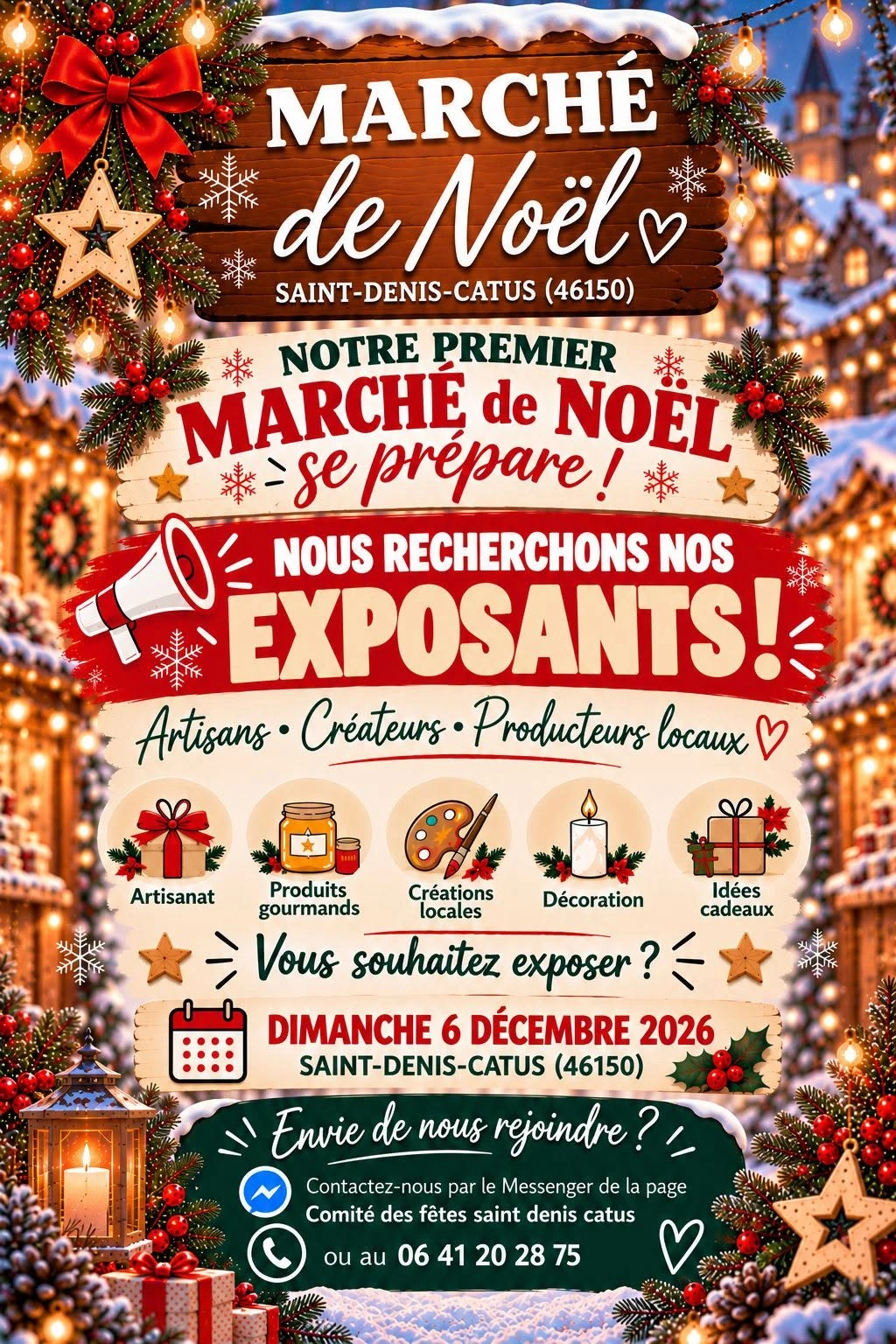 Marché de Noël à Saint-Denis-Catus