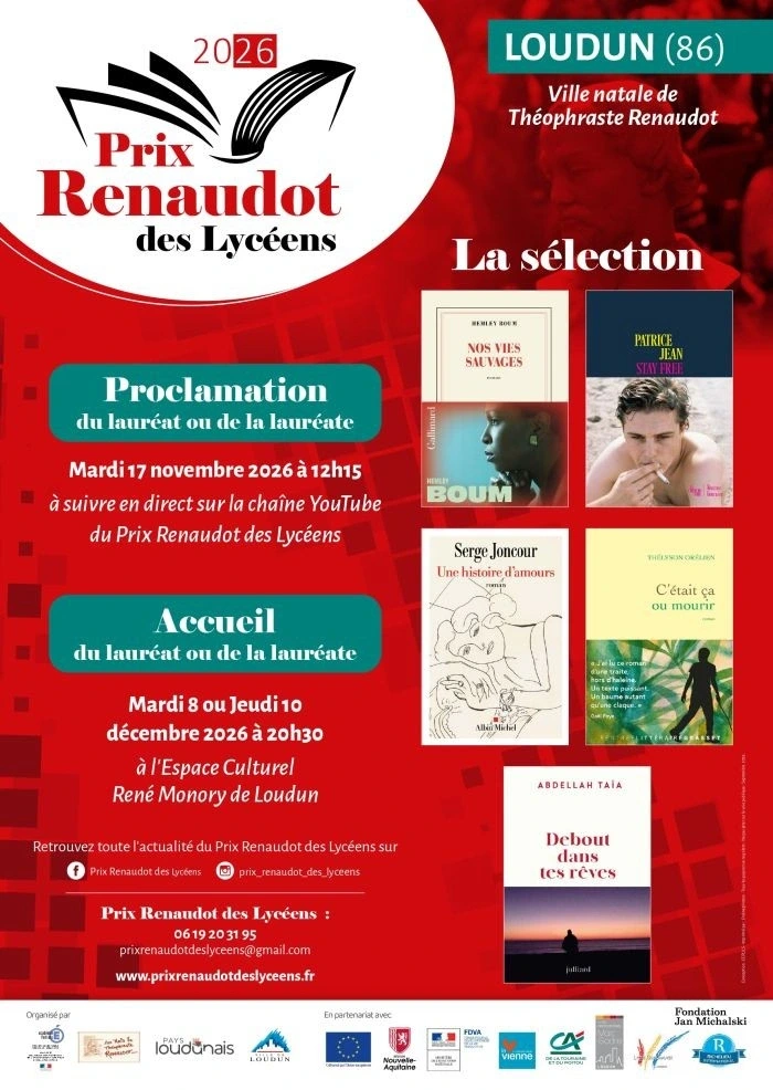 Rencontre avec le lauréat du Prix Renaudot des Lycéens 2026