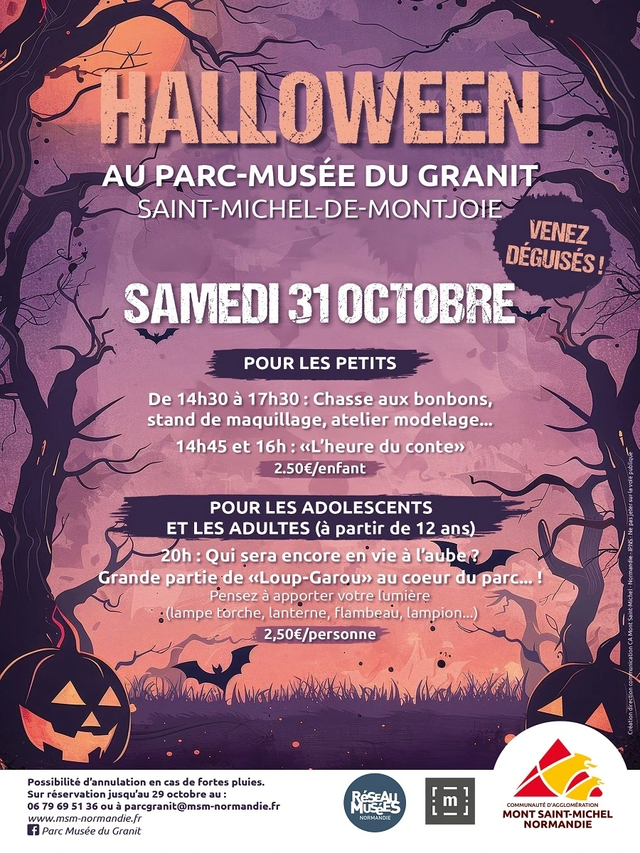 Halloween au parc-musée du granit