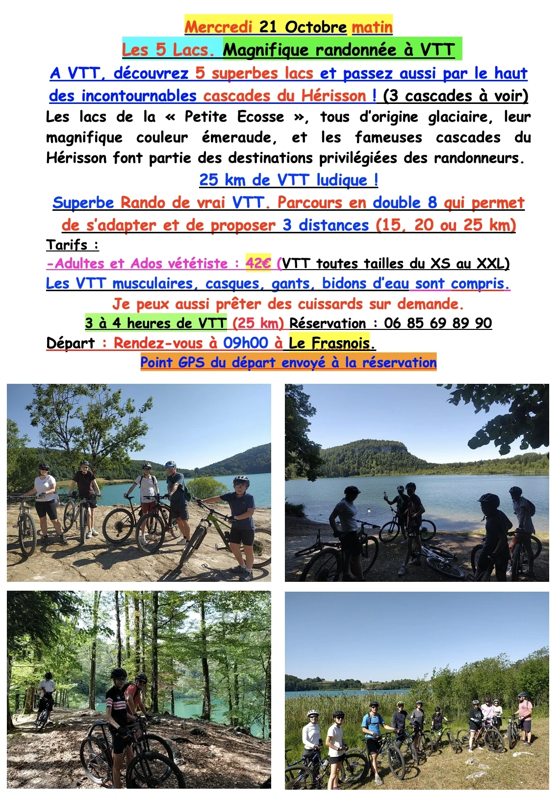 Rando VTT : Les 5 lacs.