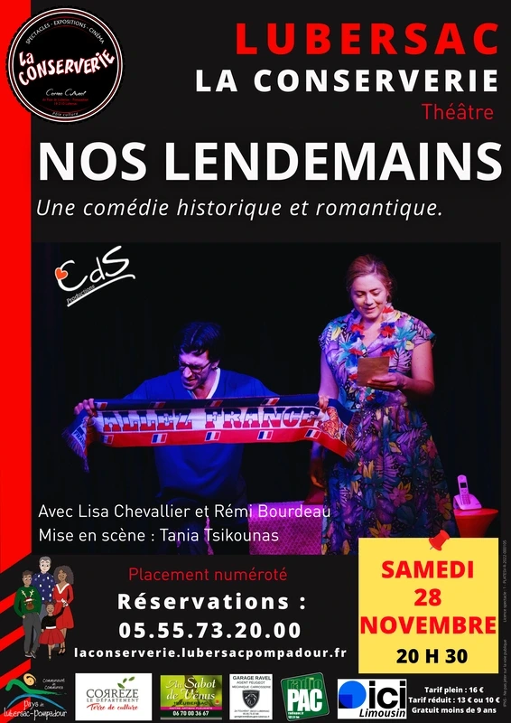 La Conserverie : soirée théâtre : Nos lendemains