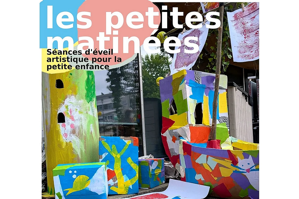 Les petites matinées: peintures masquées sur tissus