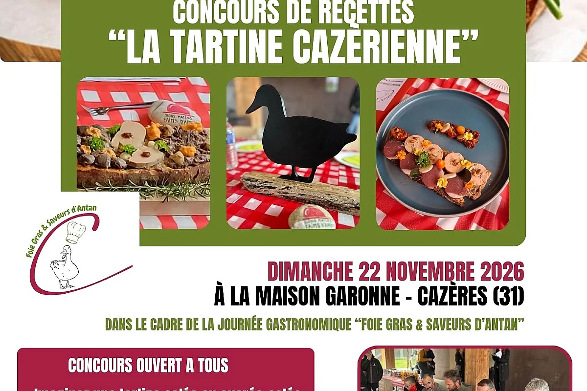 CONCOURS DE RECETTES "LA TARTINE CAZÈRIENNE"