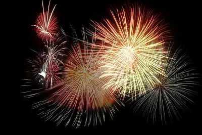 Feu d'artifice d'ouverture du marché de Noël