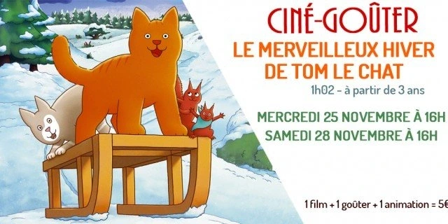 Ciné-Goûter: Le merveilleux hiver de Tom le chat (Rex)