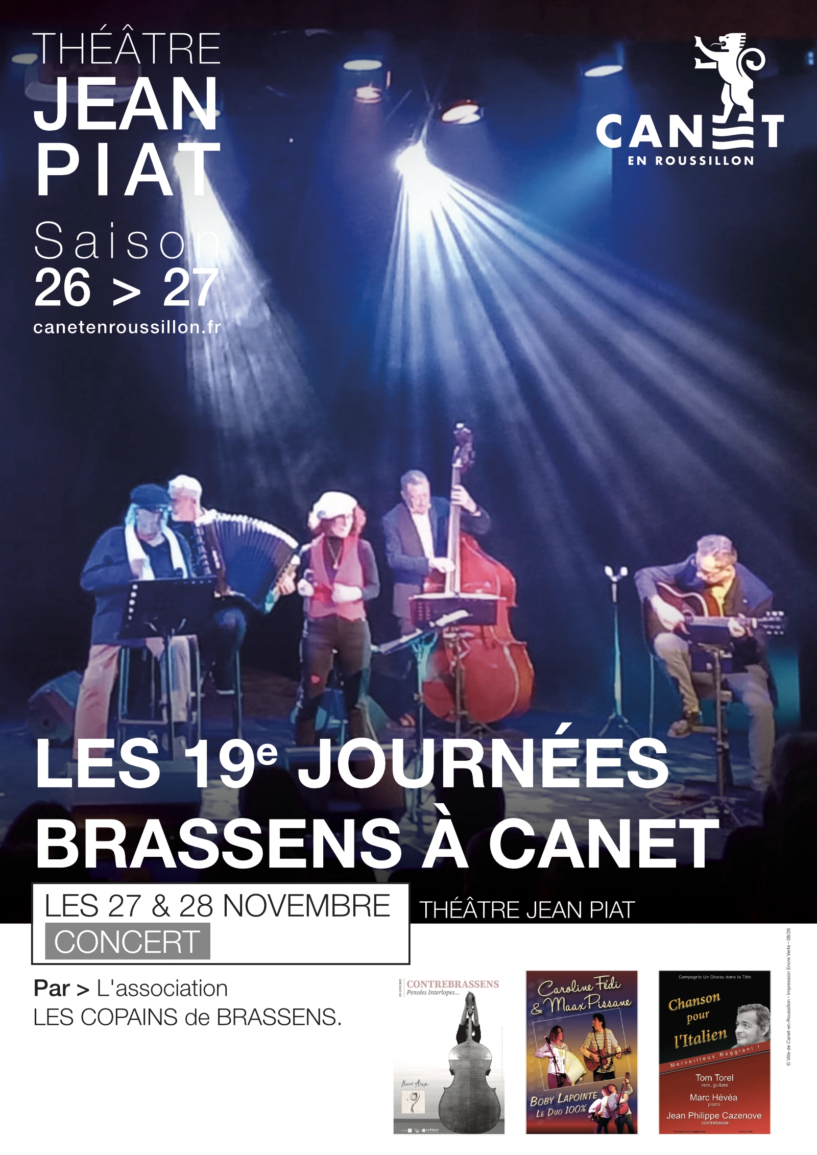 LES 19È JOURNÉES BRASSENS À CANET
