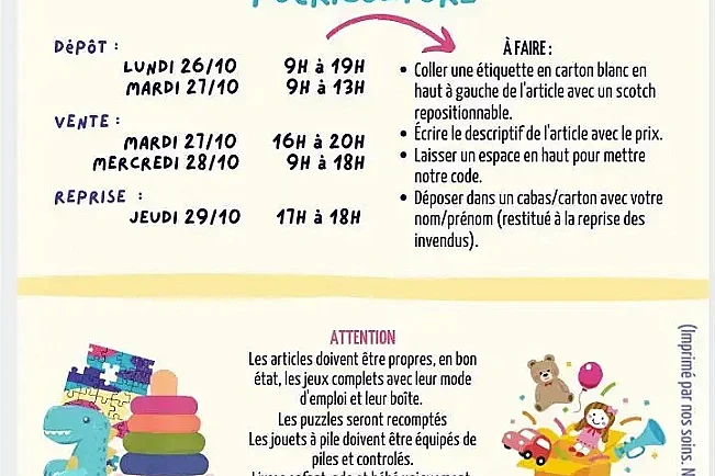 Bourse aux jouets