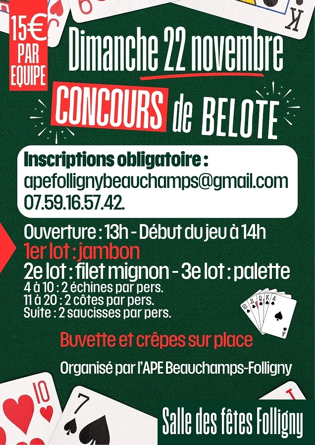 Concours de belote