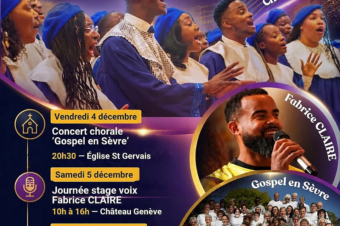 Week-end gospel - Concert Chorale Gospel en Sèvre