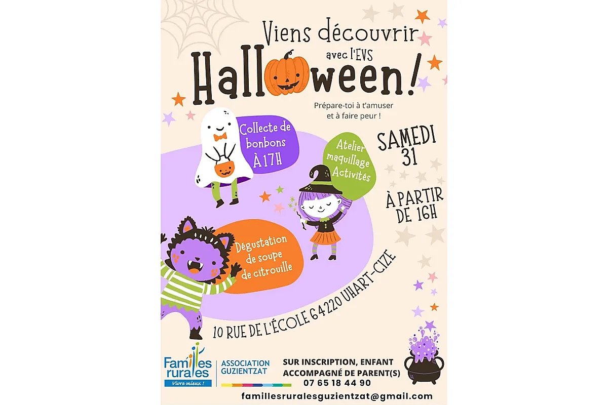 Venez découvrir Halloween à l'EVS