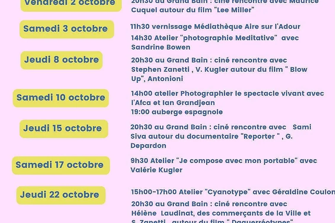 Festival Imagin'Aire atelier "Cyanotype"