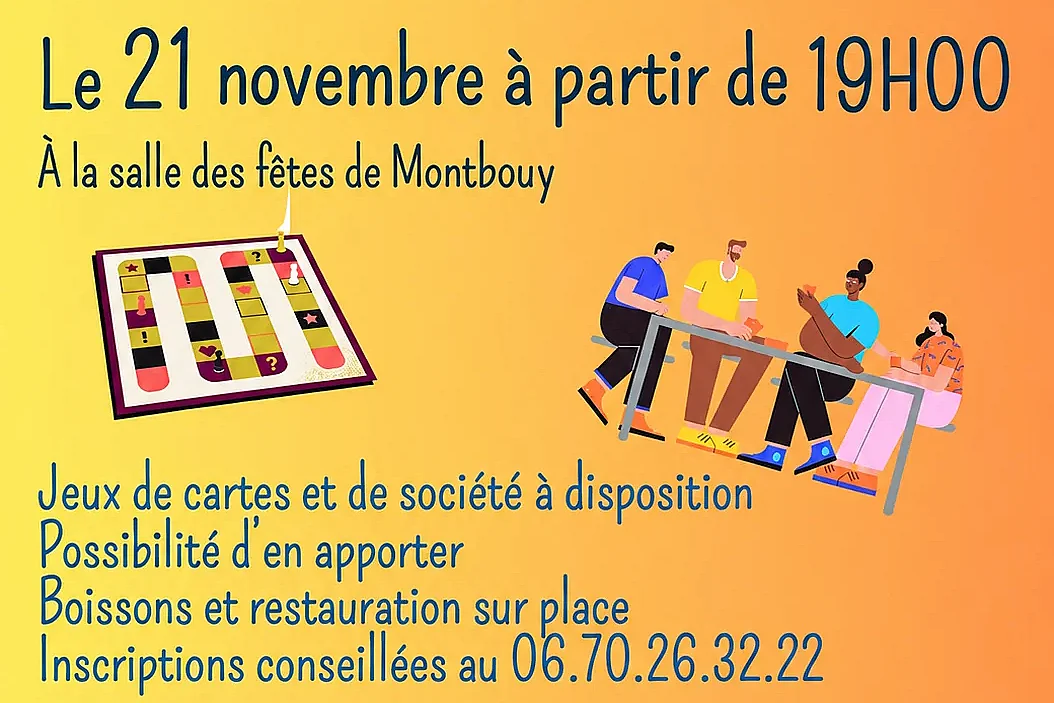 Soirée jeux de société