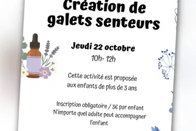 Atelier "Création de galets senteurs"