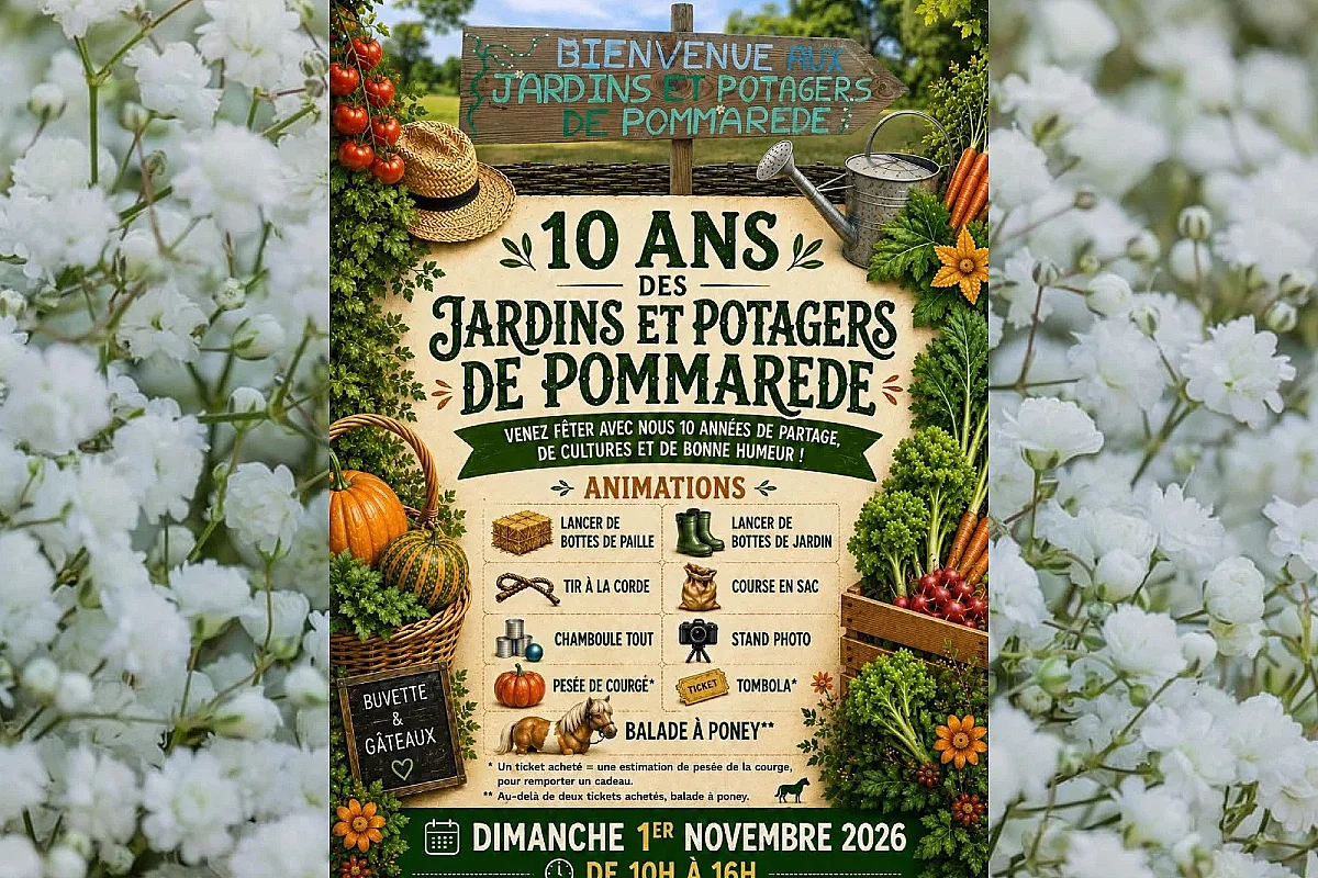 Les 10 ans des jardins et potagers de Pommarede