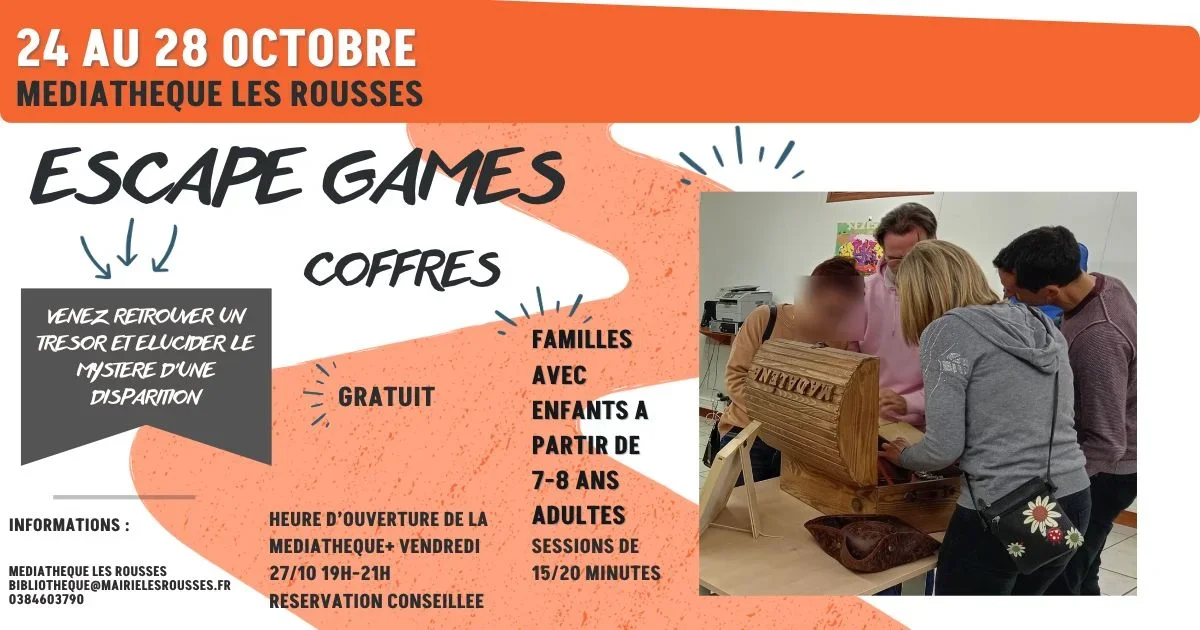 Coffres d'Escape Game