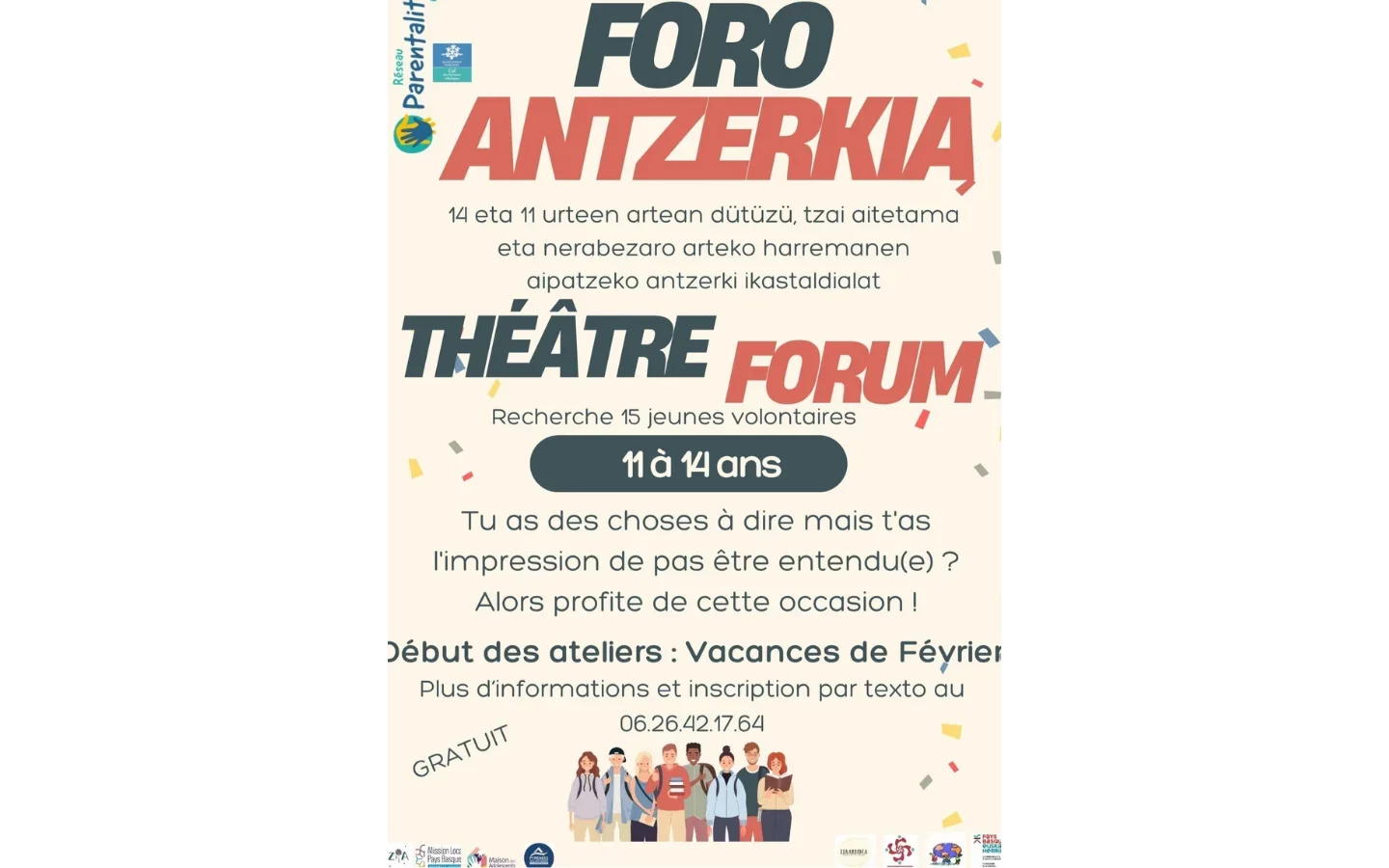 Théâtre forum : inscriptions